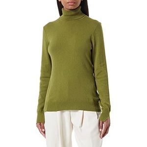 Sisley Womens Turtle Neck 102HM2174 Sweater, Green 20T, XS