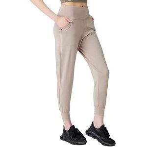 LOS OJOS dames joggers trainingspak, beige, XL