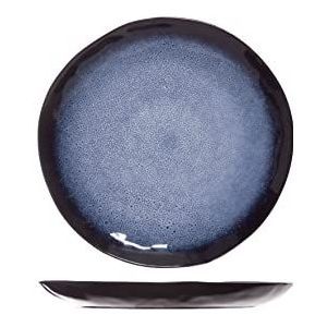 Cosy & Trendy Platte borden saffier, blauw, D27 cm, 3 stuks