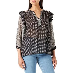 Part Two OrianaPW BL Blouse, Black Border Print, 40 dames