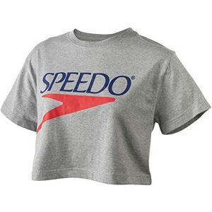 Speedo Dames T-shirt korte mouw ronde hals Vintage Crop Top