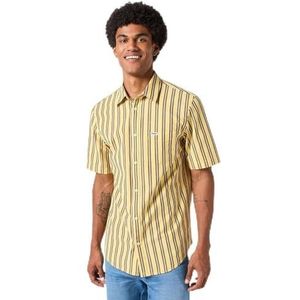 Wrangler - 112353168 - Korte Mouwen Shirt - Dusky Citron - Regular Fit