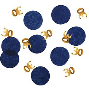 Folat 66330 Confetti Elegant True Blue 30 Jaar - 25 gram