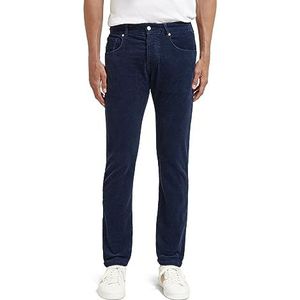 Scotch & Soda Ralston Regular Fit Corduroy broek voor heren, Night 0002, 33W / 34L