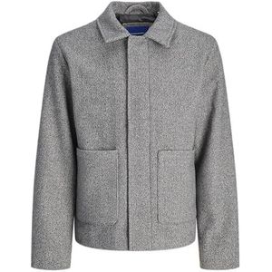 JACK & JONES Jornorrebro Wool Blend Jacket, Chocolate Brown, S, chocolate brown, S