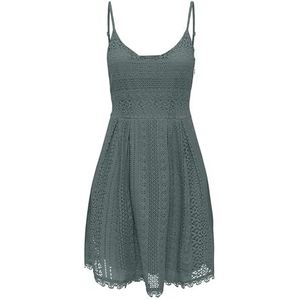 ONLY Dames Onlhelena Lace S/L Short Dress Noos WVN zomerjurk, groen, 40