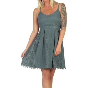 ONLY Dames Onlhelena Lace S/L Short Dress Noos WVN zomerjurk, groen, 46