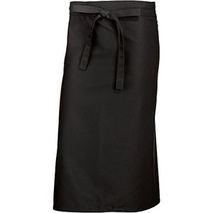 BP 1911-400-32-100/75 bistroschort kort (breedte: 100 cm), 100 cm breed x 75 cm lang, 215,00 g/m² stofmix, zwart, 100/75, 3 stuks