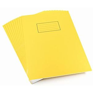Silvine Oefenboek geregeerd met marge A4 geel (Pack van 10)