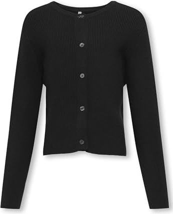 KIDS ONLY - KOGNATASCHA LS O-NECK CARD CP KNT NOOS - Vest - Zwart