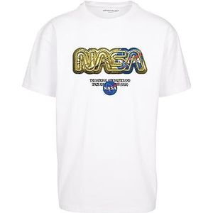 Mister Tee Unisex T-shirt NASA HQ Oversize Tee White L, wit, L