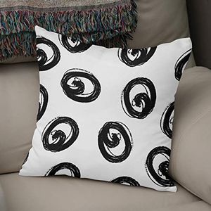 Bonamaison Decoratieve kussenhoes willekeurig patroon, gooien kussenhoezen, home decoratieve kussenslopen voor woonkamer, bank, slaapkamer, grootte: 43x43 cm - ontworpen en vervaardigd in Turkije