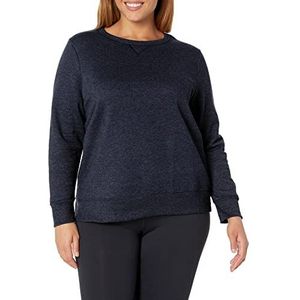 Just My Size Women's Plus-Size V-Notch Sweatshirt, Navy Heather, 16W/1XL