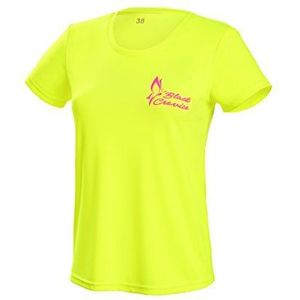 Black Crevice Functioneel shirt voor dames, sportshirt in verschillende kleuren en maten, hardloopshirt voor dames met motiefprint, ademende damesshirts van 100% polyester