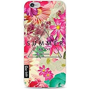 Apple iPhone 6/6S telefoonetui, dunne TPU hoes. Schokabsorberende en krasbestendige cover voor Apple iPhone 6/6S - Summer Love Flowers - CASETASTIC
