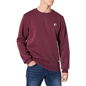 STARTER BLACK LABEL Heren Starter Essential Crewneck Pullover, donkerviolet, L