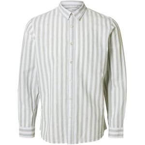 Selected Homme - Slhslim-Sun Shirt Ls Noos - Overhemd - Iceberg Green - Slim Fit