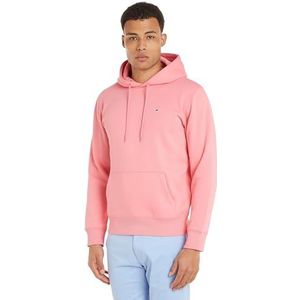 Tommy Jeans TJM Regular Fleece Hoodie Sweatshirt voor heren, Roze gekieteld, S