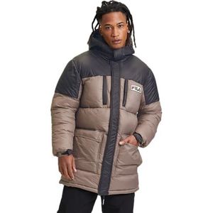 Gewatteerde Jas - Color-Blocking - Warm Gevoerd - Normale Pasvorm
