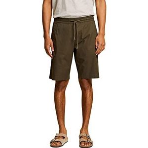 edc by Esprit shorts van katoen-twill, 355/donker kaki., 36