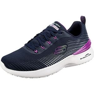 Skechers Synergy Loving Life Sneakers voor dames, Navy Mesh Paars Trim, 36 EU