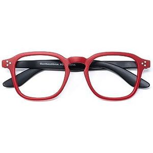 Gian Marco Venturi Modena leesbril, rood-zwart, standaard unisex volwassenen