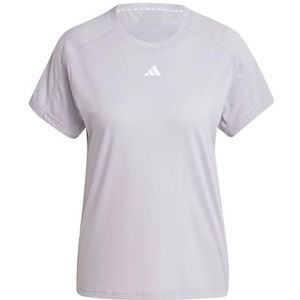 adidas Dames AEROREADY Train Essentials Minimal Branding Crewneck Tee, Glory Grey, XXL