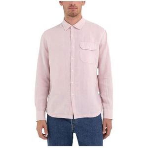 Replay Herenhemd, regular fit, 513 kwarts roze., XXL