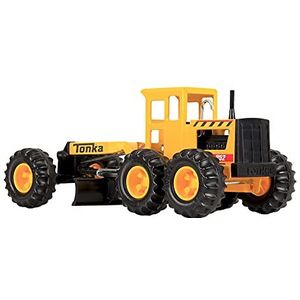 Tonka 06129 Steel Classics Road Grader, Kids Construction Toys for Boys and Girls, Vehicle Toys for Creative Play, Toy Trucks for Children Aged 3 +, Yellow & Black