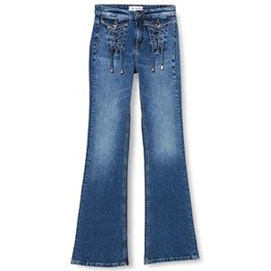 Pinko Zumba denimbroek met STRI jeans voor dames, Pju_Wash Vintage Medium, 38 NL