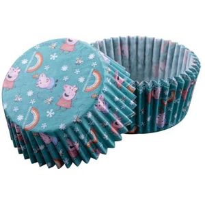 Dr. Oetker Peppa Pig Papieren bakvormpjes, 50 stuks, hittebestendig, ideaal voor cupcakes, muffins en andere lekkernijen, perfect voor kinderverjaardagen en feestjes