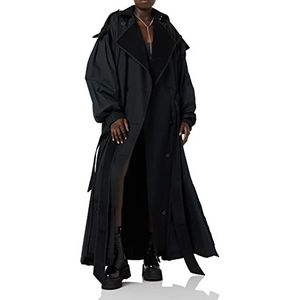maison blanche All Gender Trench-Coat met lange mouwen, Zwart, 4, Zwart