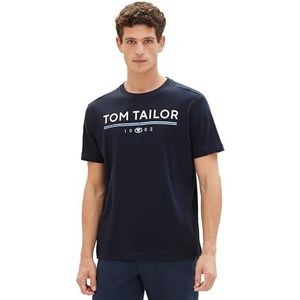 TOM TAILOR T-shirt voor heren, 10668 - Sky Captain Blue, L
