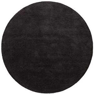 benuta NATURALS tapijt, antraciet, diameter 100 cm, rond