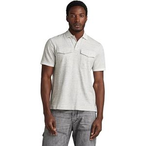 G-STAR Dunda Pocket poloshirt voor heren, meerkleurig (Milk Htr D24362-d565-971), XS