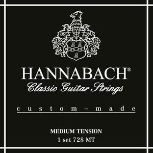 Hannabach 652687 klassieke gitaarsnaren serie 728 Medium Tension Custom Made - Set