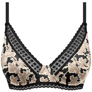 DIM - Beha - Bloemenprint - Zachte Microvezel - Moderne Driehoekige Vorm