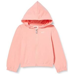 Levi's Kids Lvg elastische hoodie met capuchon voor baby's meisjes, Perziken N Crème, 6 Maanden