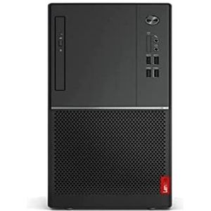 Lenovo V55t-15API Desktop-PC (AMD Ryzen 3 3200G, 8 GB RAM, 256 SSD, geïntegreerde AMD Radeon Vega 8 Graphics, Windos 10 Pro), zwart, Spaans QWERTY-toetsenbord, USB-muis zwart
