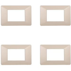 Compatibele ViMAR Plana, kunststof platen set 4 stuks 3 plaatsen voor het vervangen van bestaande platen - passen perfect op de originele houder