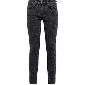 Mavi Dames Adriana Jeans, zwart (Smoke Random Embelished 29953), 30W / 32L, Smoke Zebra Punk, 30W x 32L