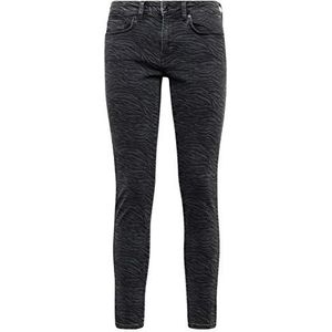 Mavi Adriana Skinny Jeans voor dames, Zwart (Smoke London Str 29254), 25W / 34L