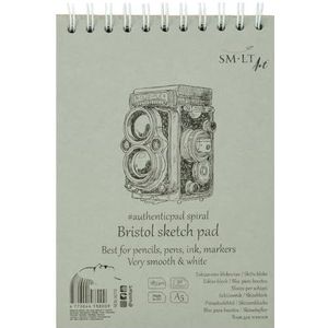 SM-LT Spiraalblok, tekening, Bristol, A5, 30 vellen, 185 g/m²
