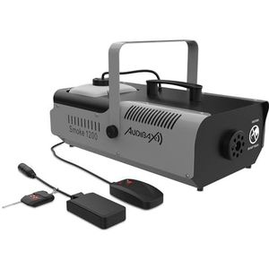 Audibax Smoke 1200 Rookmachine voor feestjes, rookmachine met afstandsbediening, vermogen 1200 W, capaciteit 2,3 l, rook per minuut van 295 m³, verwarming in 8 minuten