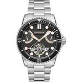 Earnshaw automatisch horloge ES-8134-44, zilver, armband