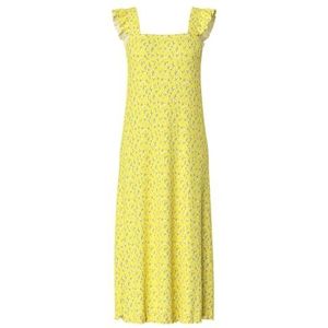 PIECES Pcflora Strap Flounce Dress Bc, geel (pale banana), M