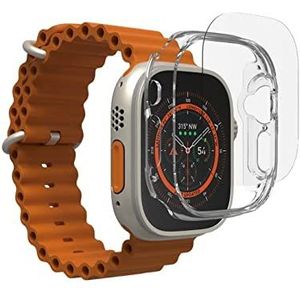 ZAGG InvisibleShield Flex 360 schermbeschermer voor Apple Watch Ultra (49 mm), schokbestendig, anti-microbieel, milieuvriendelijk