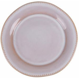 BITZ Borden, platte borden, eetborden van aardewerk, 27 cm in diameter, grijs/crèmekleurig : Christian Bitz