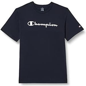 Champion Legacy American Side Tape S/S T-shirt voor heren, Navy Blauw, XS