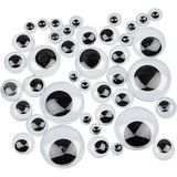 Googly Eyes, D: 4-20 mm, zelfklevend, 1100asstd